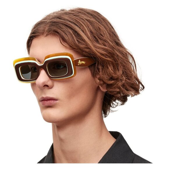 NEW LW40139U 47A LOEWE SQUAER UNISEX SUNGLASSES LOEWE